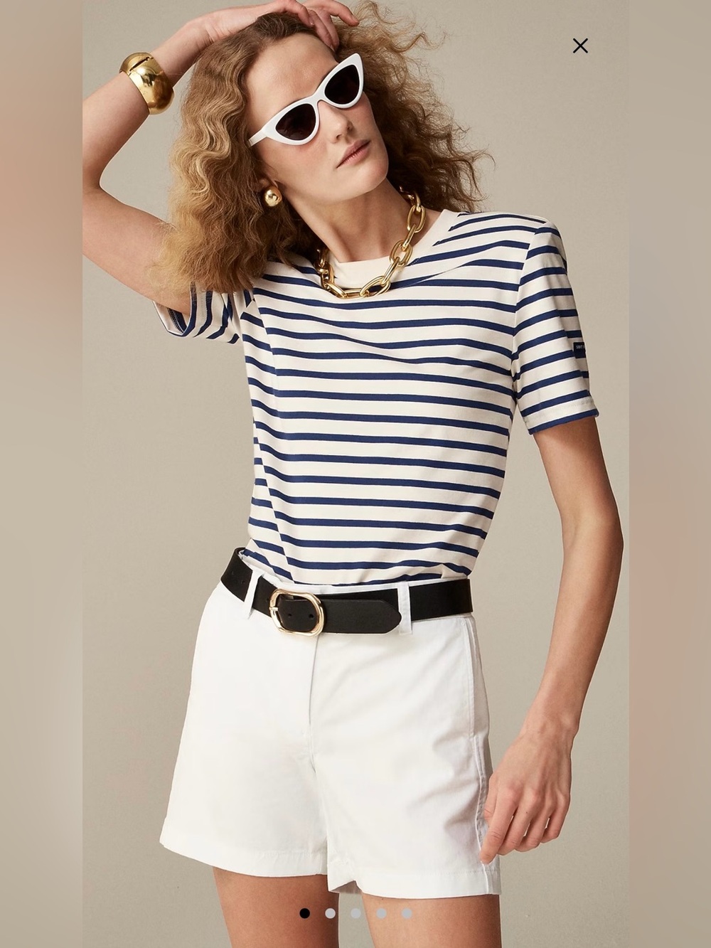 J Crew • Women’s White 7” Stretch Chino Shorts 0 NWT